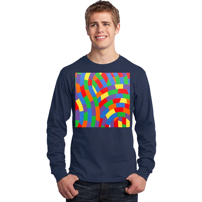 Fun Rise Pattern Long Sleeve Shirt