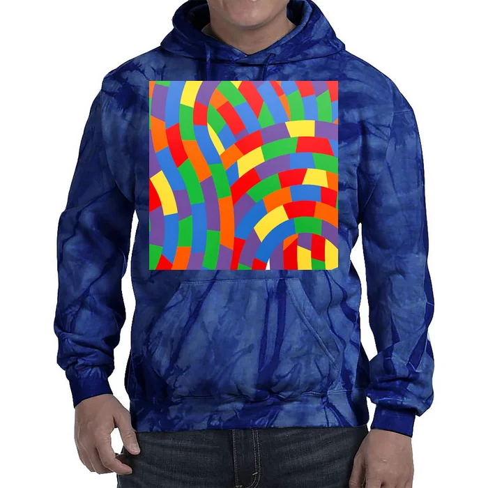 Fun Rise Pattern Tie Dye Hoodie