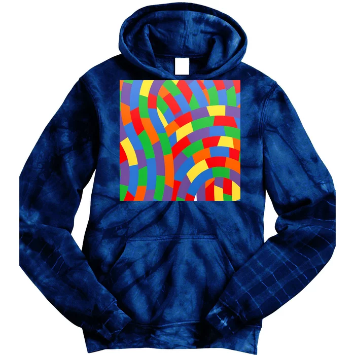 Fun Rise Pattern Tie Dye Hoodie