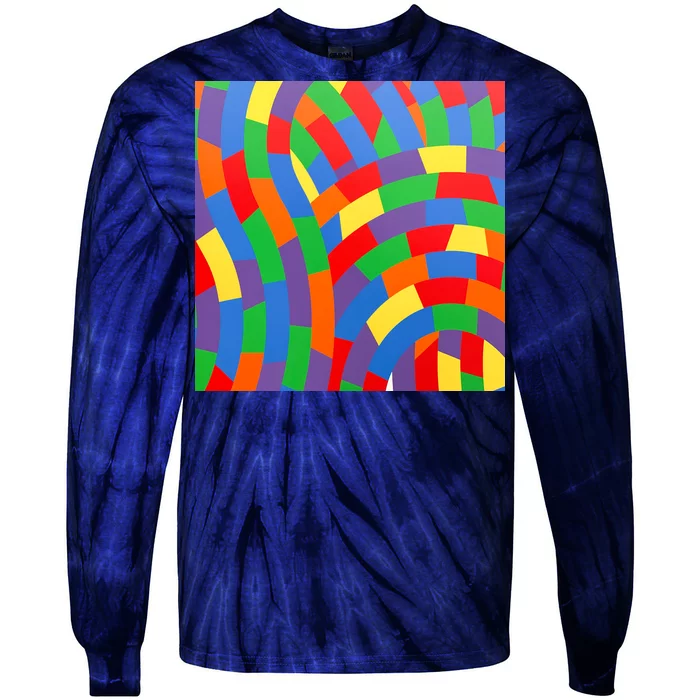 Fun Rise Pattern Tie-Dye Long Sleeve Shirt