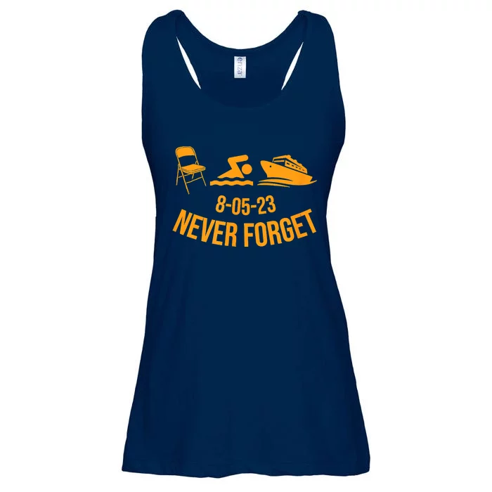 Funny River Pontoon Viral Boat Brawl Meme Alabama Boat Fight Ladies Essential Flowy Tank