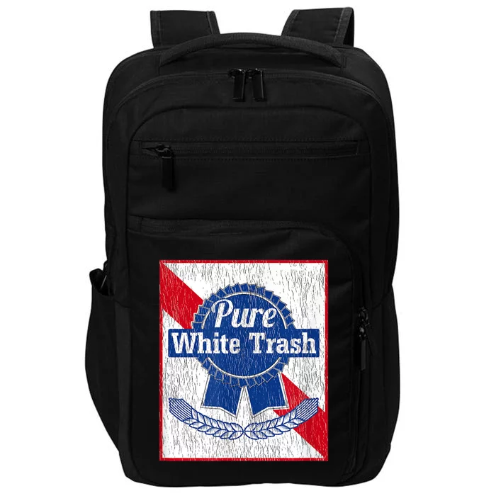 Funny Redneck Pure White Trash Gift Impact Tech Backpack