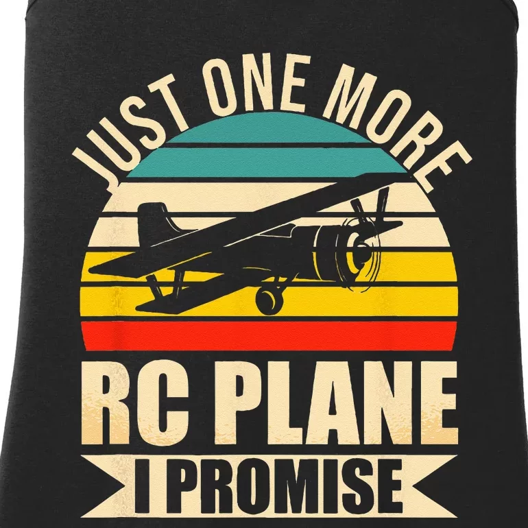 Funny RC Plane Lover Just One More RC Plane I Promise Ladies Essential Tank