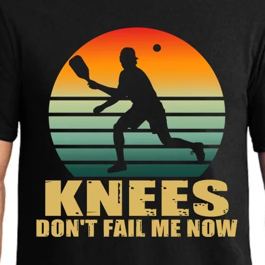 Funny Retro Pickleball Knees DonT Fail Me Now Pajama Set