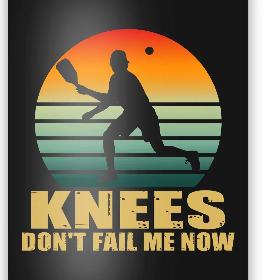 Funny Retro Pickleball Knees DonT Fail Me Now Poster