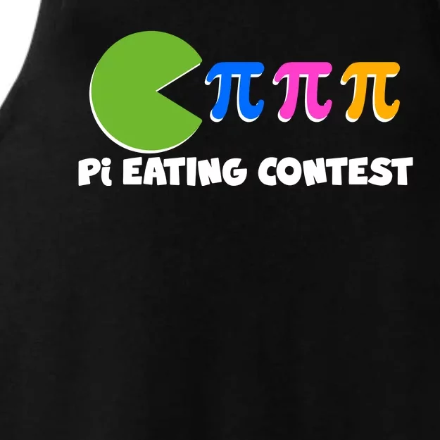 Funny Retro Pi Day 314 Pi Eating Contest Video Game Ladies Tri-Blend Wicking Tank