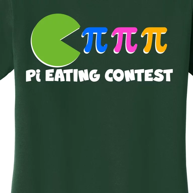 Funny Retro Pi Day 314 Pi Eating Contest Video Game Women's T-Shirt