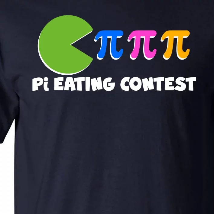 Funny Retro Pi Day 314 Pi Eating Contest Video Game Tall T-Shirt