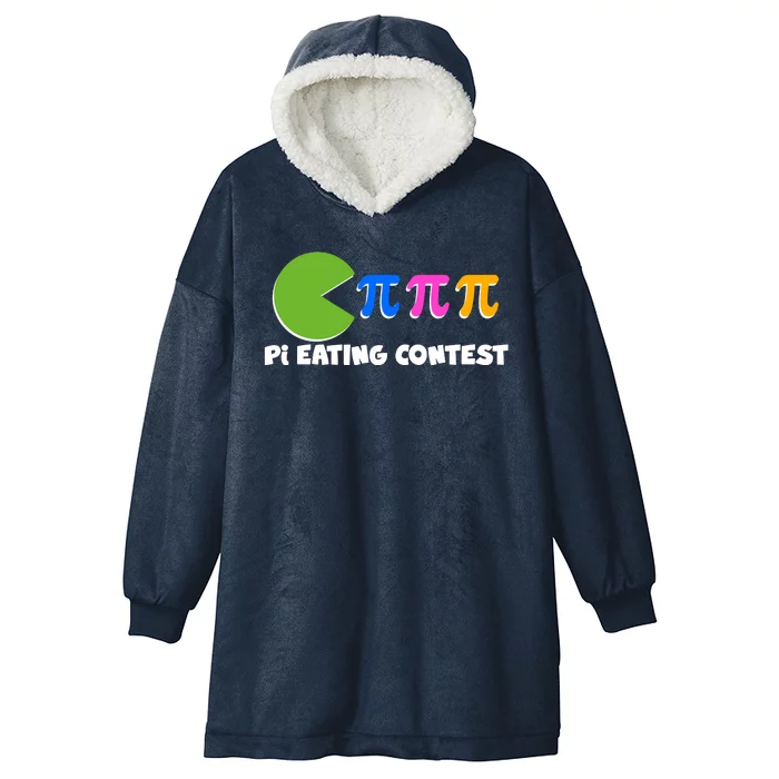 Funny Retro Pi Day 314 Pi Eating Contest Video Game Hooded Wearable Blanket