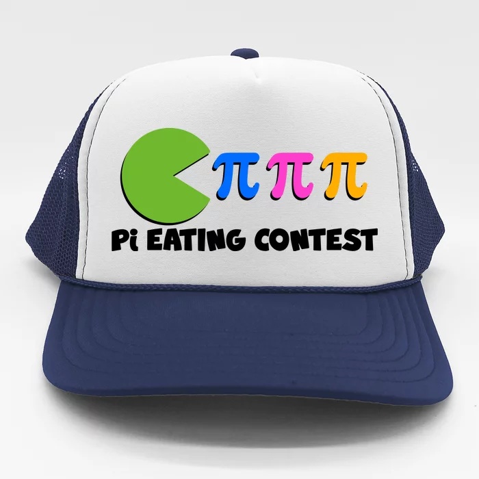 Funny Retro Pi Day 314 Pi Eating Contest Video Game Trucker Hat