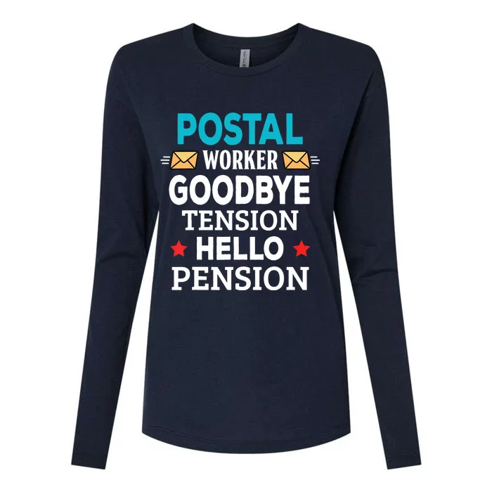 Funny Retirement Party Gifts Retired Postal Worker Womens Cotton Relaxed Long Sleeve T-Shirt