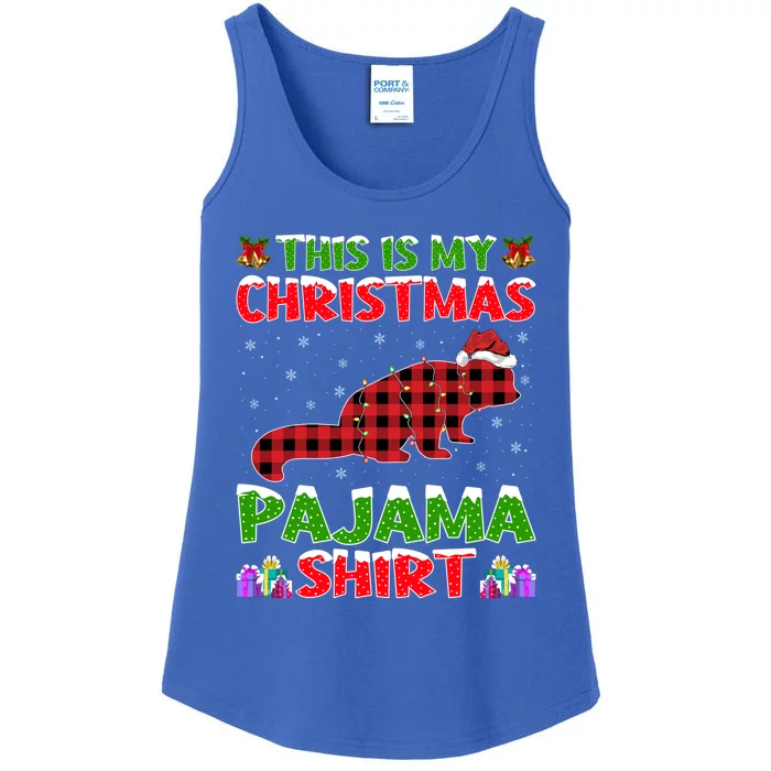 Funny Red Panda Lover Xmas Gift Matching Red Panda Christmas Funny Gift Ladies Essential Tank