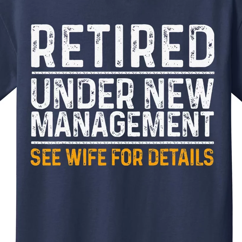 Funny Retirement Party Dad Humor Kids T-Shirt