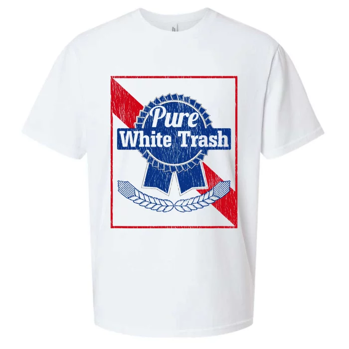 Funny Redneck Pure White Trash Sueded Cloud Jersey T-Shirt