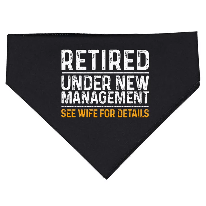 Funny Retiret Party Dad Humor Classic Fit USA-Made Doggie Bandana