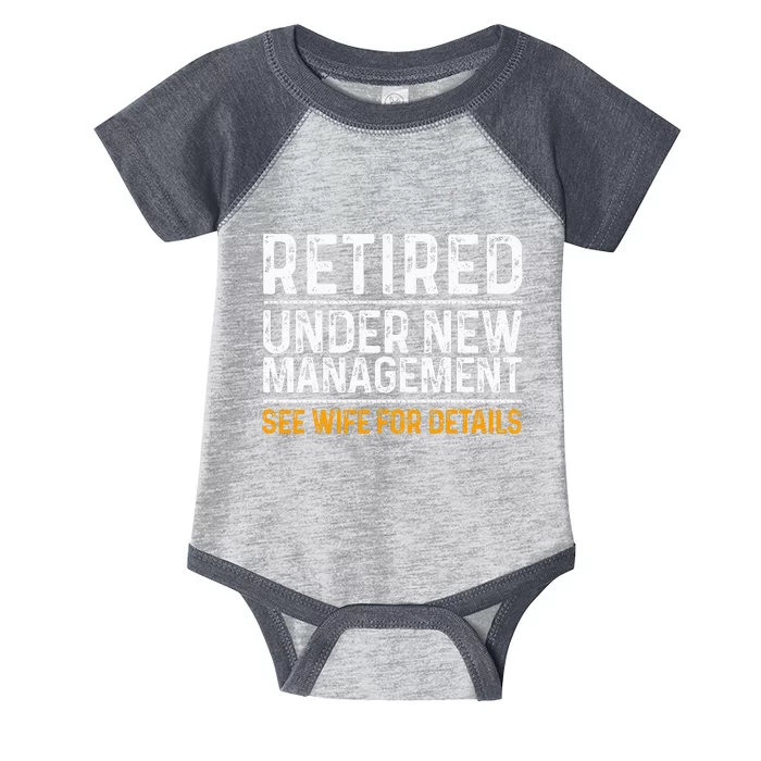 Funny Retiret Party Dad Humor Classic Fit Infant Baby Jersey Bodysuit