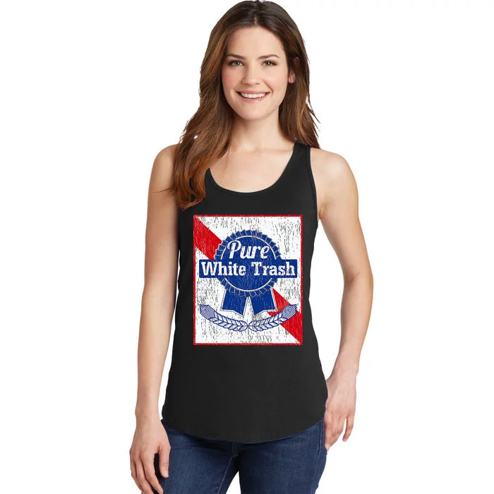 Funny Redneck Pure White Trash Ladies Essential Tank