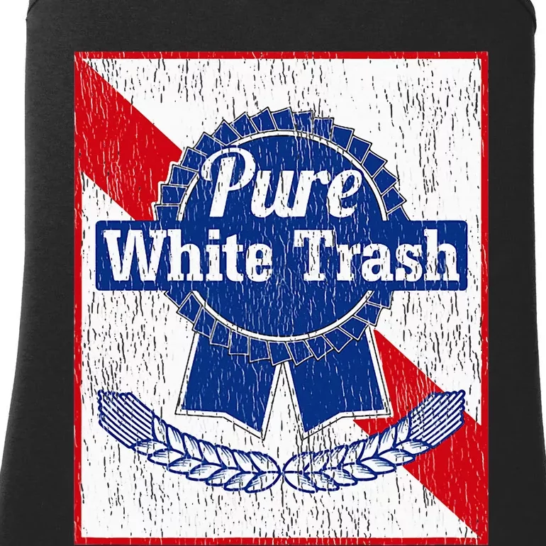 Funny Redneck Pure White Trash Ladies Essential Tank