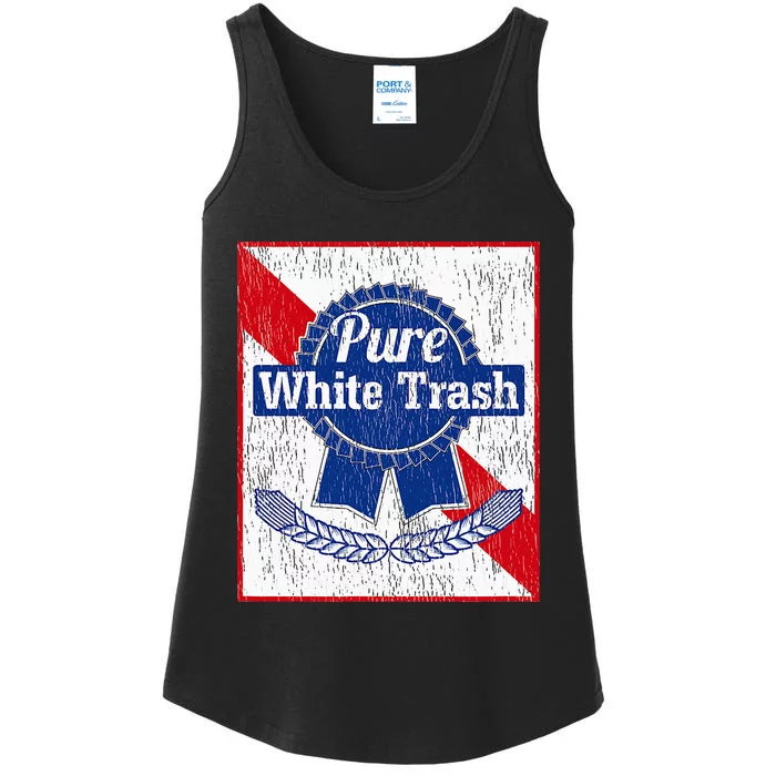 Funny Redneck Pure White Trash Ladies Essential Tank