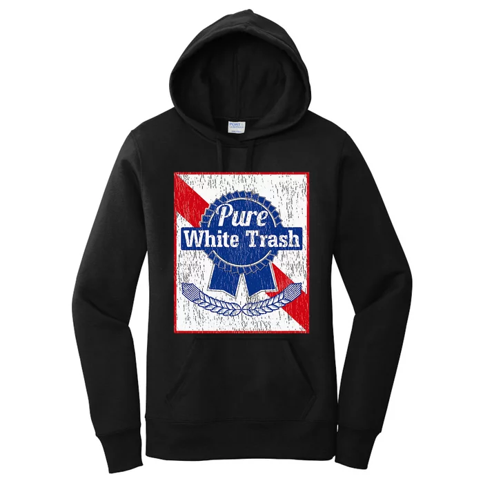 Funny Redneck Pure White Trash Women's Pullover Hoodie