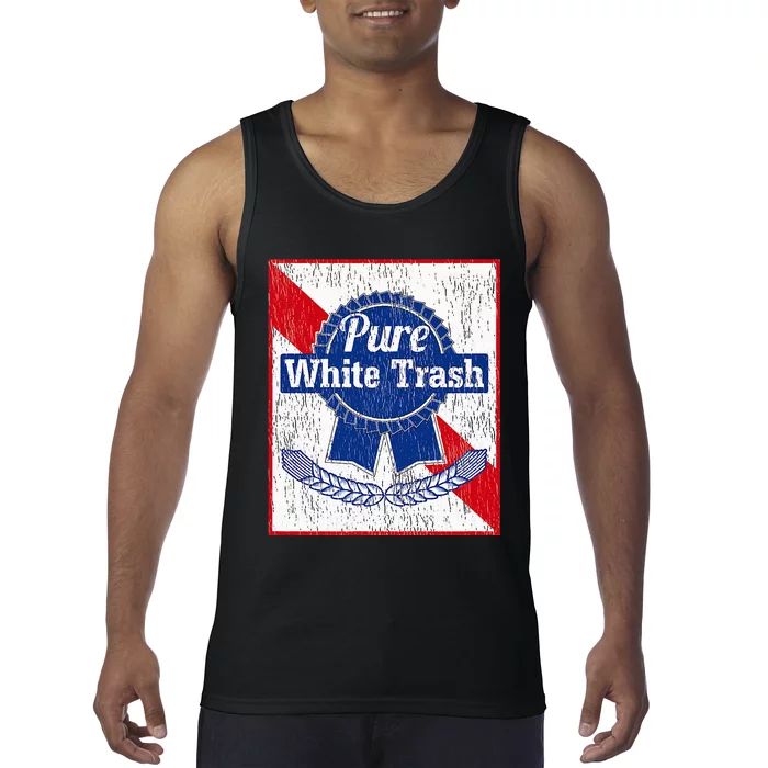 Funny Redneck Pure White Trash Tank Top