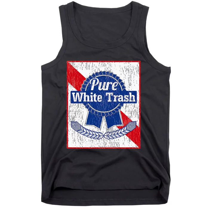 Funny Redneck Pure White Trash Tank Top