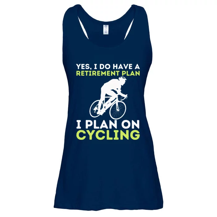 Funny Retirement Plan Cycling BikeLover Bicycling Cyclist Ladies Essential Flowy Tank