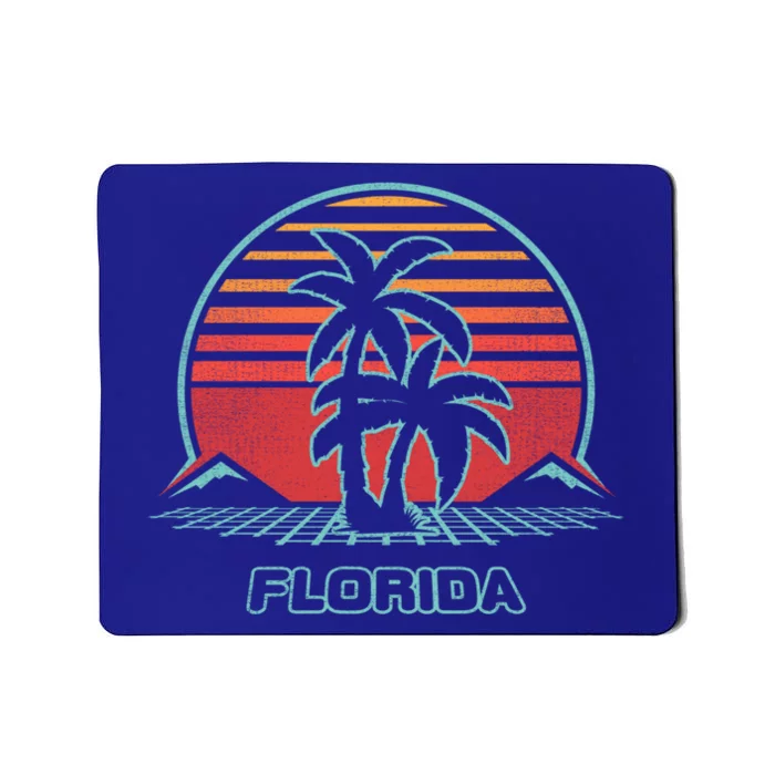 Florida Retro Palm Tree Beach 80s Style Cool Gift Mousepad