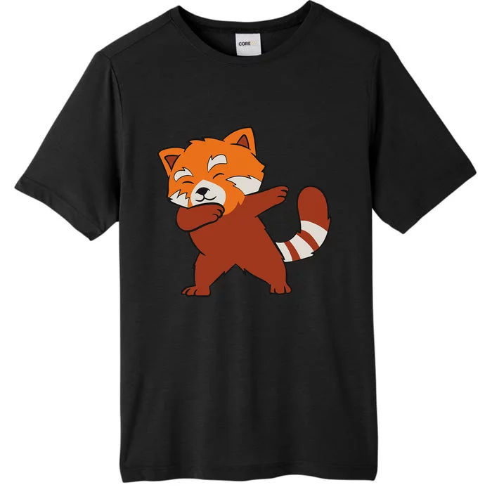 Funny Red Panda Lover Red Panda Dabbing ChromaSoft Performance T-Shirt