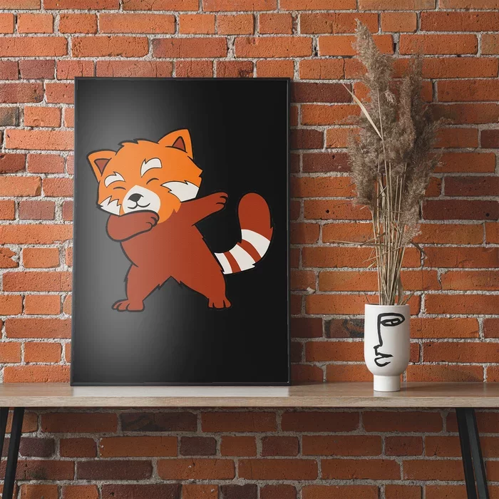 Funny Red Panda Lover Red Panda Dabbing Poster