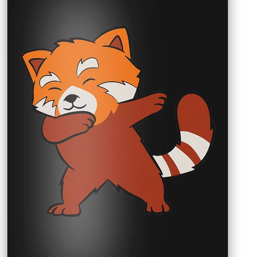 Funny Red Panda Lover Red Panda Dabbing Poster