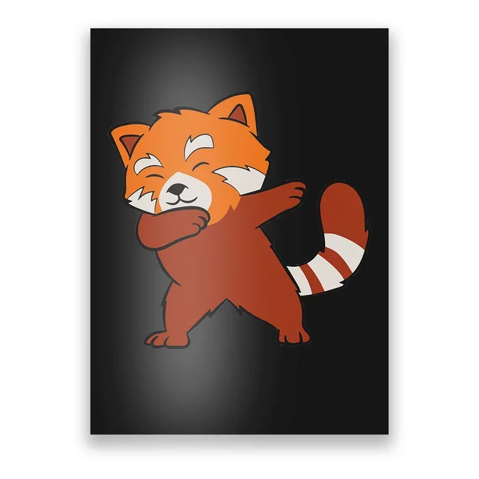 Funny Red Panda Lover Red Panda Dabbing Poster