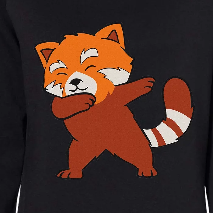 Funny Red Panda Lover Red Panda Dabbing Womens California Wash Sweatshirt