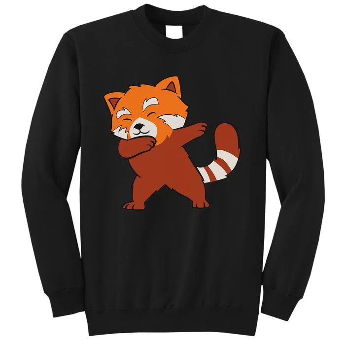 Funny Red Panda Lover Red Panda Dabbing Tall Sweatshirt