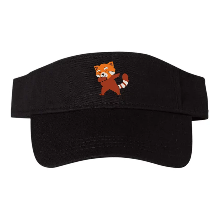 Funny Red Panda Lover Red Panda Dabbing Valucap Bio-Washed Visor