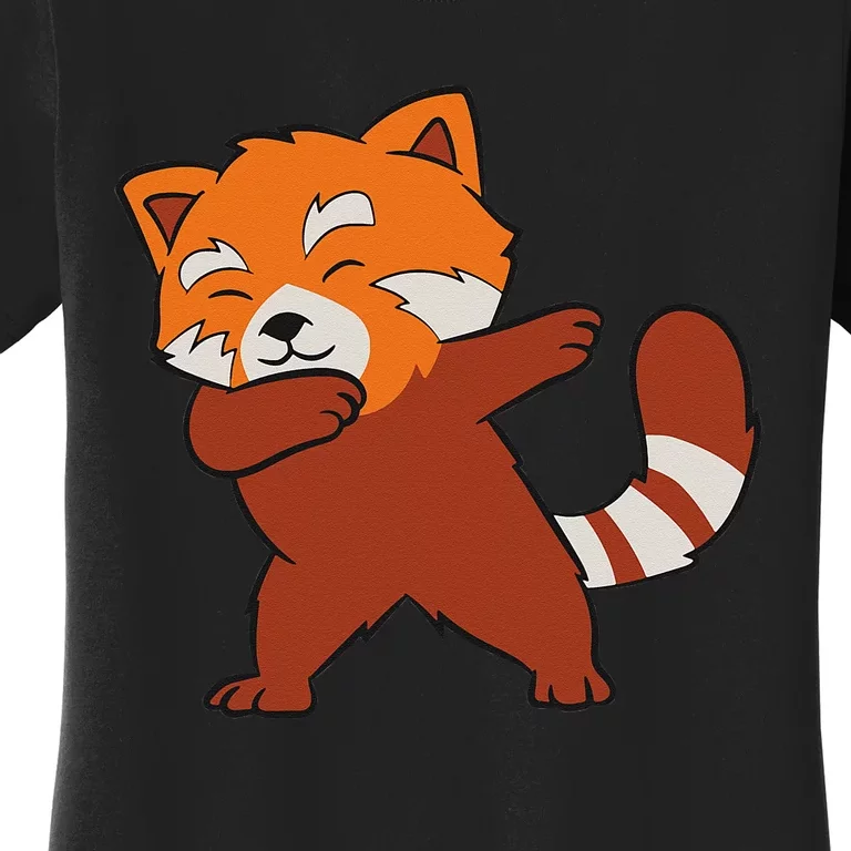 Funny Red Panda Lover Red Panda Dabbing Women's T-Shirt