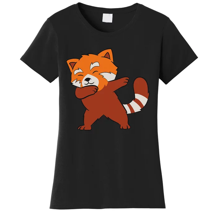 Funny Red Panda Lover Red Panda Dabbing Women's T-Shirt