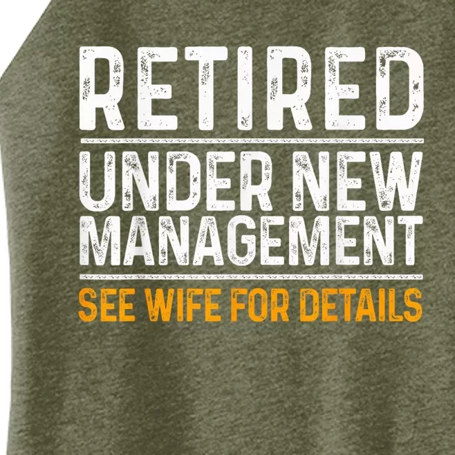 Funny Retirement Party M.E.Ns Dad Humor Classic Fit Women’s Perfect Tri Rocker Tank