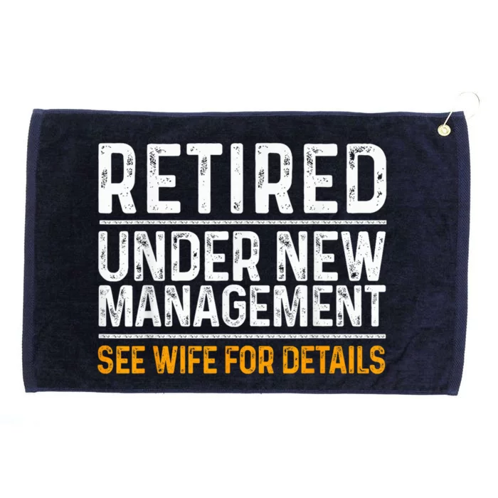 Funny Retirement Party M.E.Ns Dad Humor Classic Fit Grommeted Golf Towel