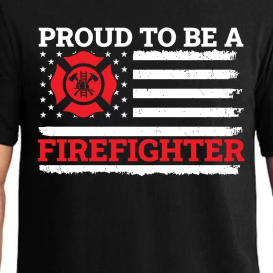 Fire Rescue Proud To Be A Firefighter Cool Gift Pajama Set