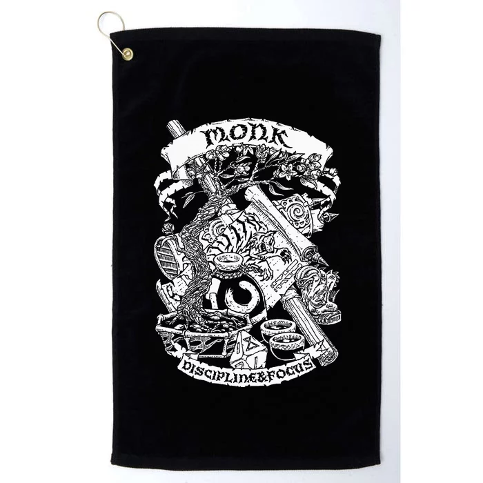 Fantasy Role Playing Game Monk Platinum Collection Golf Towel