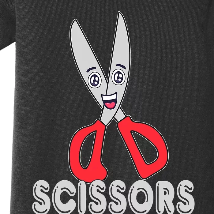 Funny Rock Paper Scissors Halloween Group Costume Baby Bodysuit