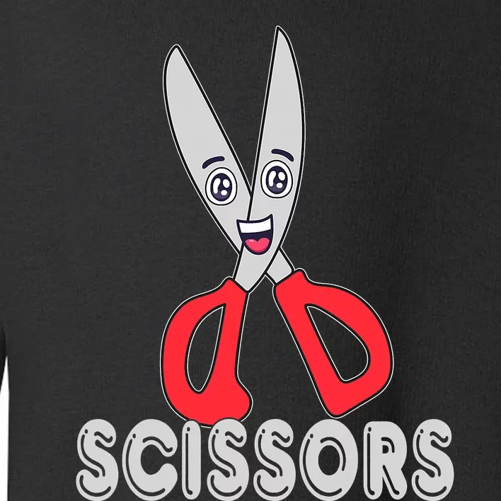 Funny Rock Paper Scissors Halloween Group Costume Toddler Sweatshirt