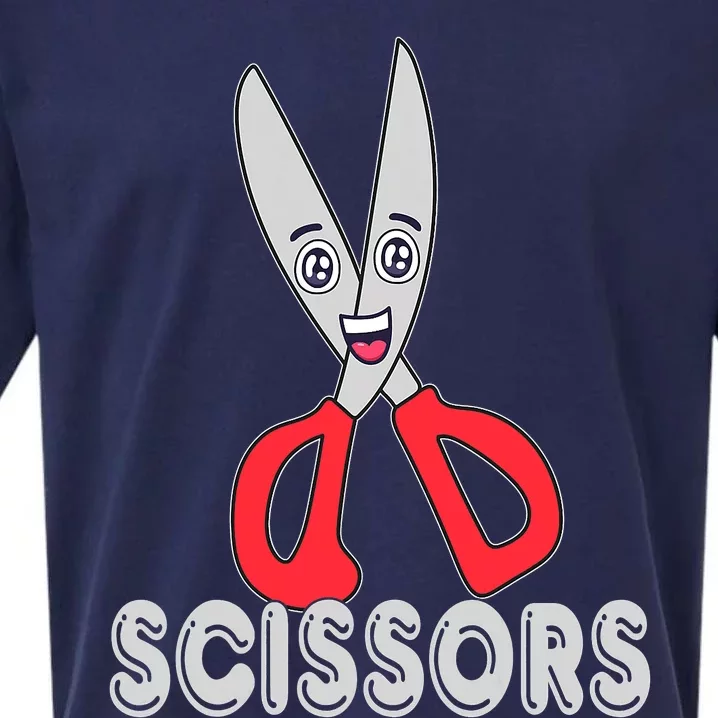 Funny Rock Paper Scissors Halloween Group Costume Sueded Cloud Jersey T-Shirt