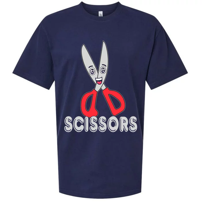 Funny Rock Paper Scissors Halloween Group Costume Sueded Cloud Jersey T-Shirt