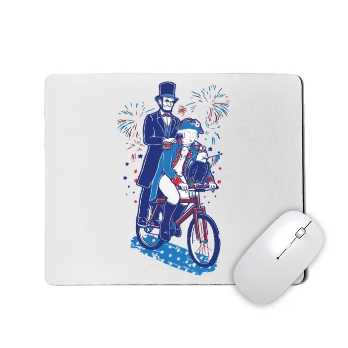 Free Ride President Funny 4th Of July Mousepad