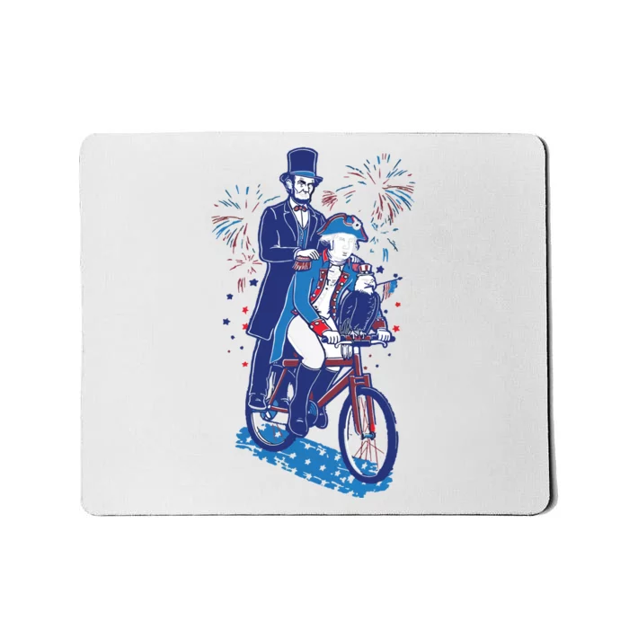 Free Ride President Funny 4th Of July Mousepad