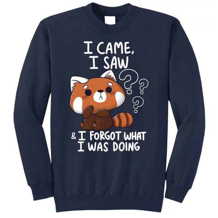 Forgetful Red Panda Tall Sweatshirt