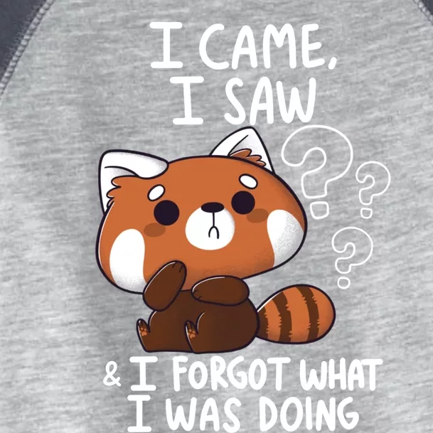 Forgetful Red Panda Toddler Fine Jersey T-Shirt