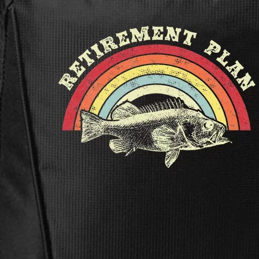 Funny Retirement Plan Fishing Dad and Grandpa City Backpack